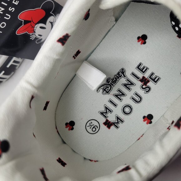 Disney Groundup Minnie Mouse White & Black Sneakers Women's Size 9.5 NWT - Picture 6 of 7
